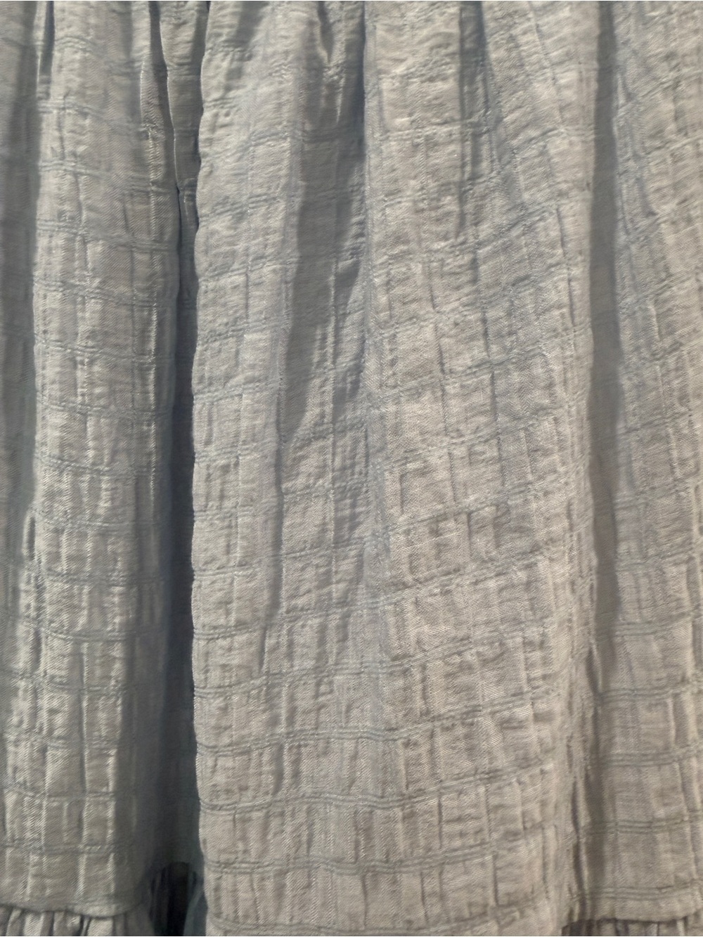 Anthropologie Pale Blue Tiered Puff-Sleeve Maxi Dress - Picture 6 of 6